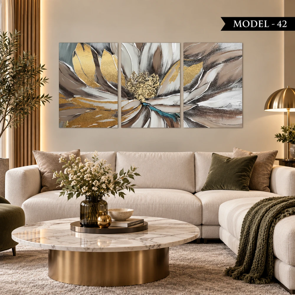 Yapışkanlı Keçe Tablo - Poster Çiçek (Model- 42)
