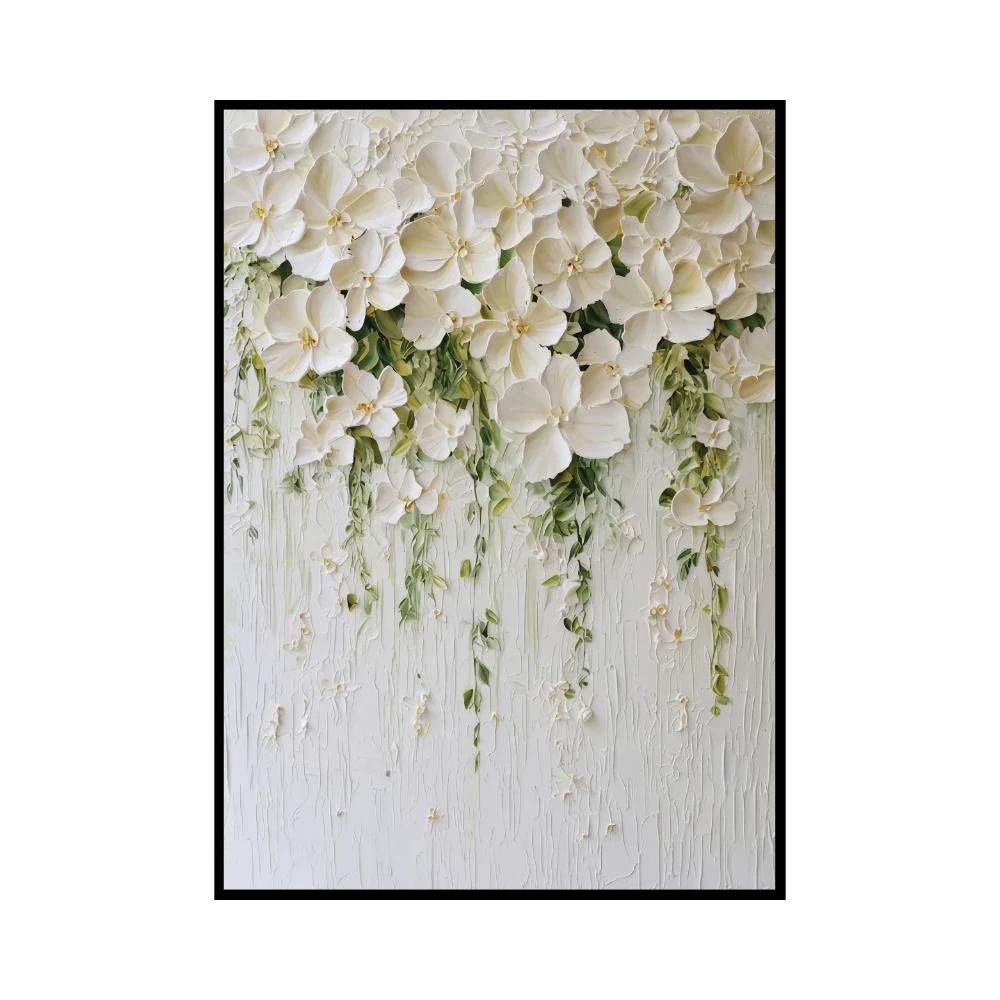 Yapışkanlı Keçe Tablo - Poster Çiçek (Model- 75) 