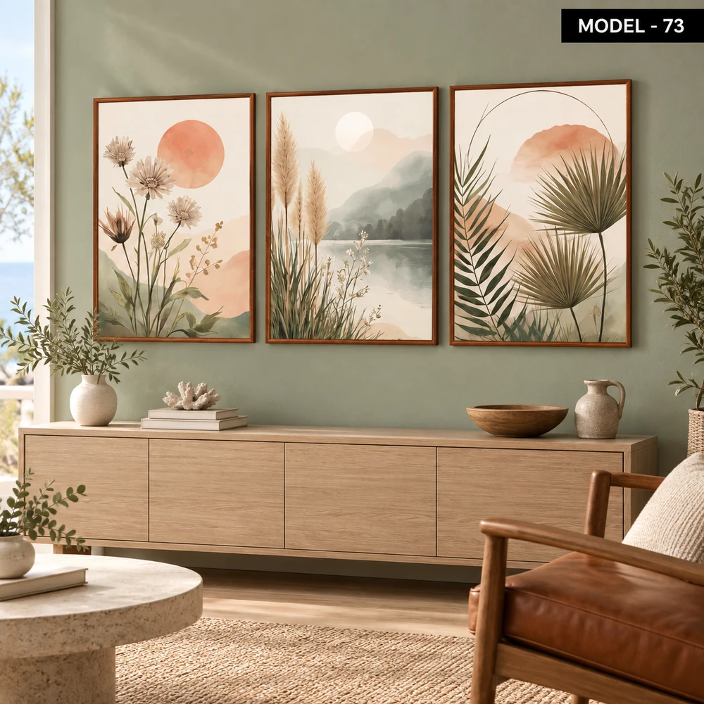 Yapışkanlı Keçe Tablo - Poster Çiçek (Model- 73)