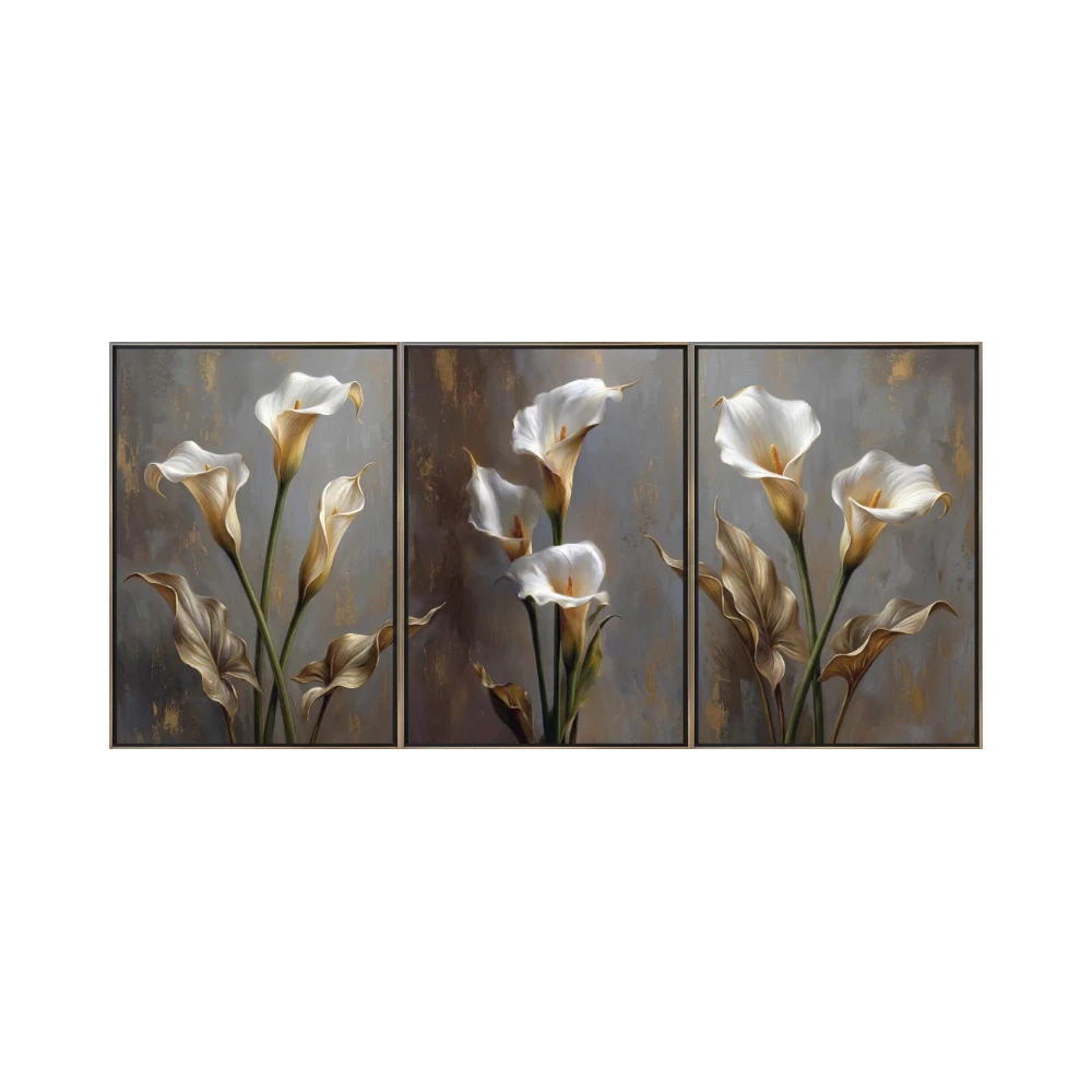 Yapışkanlı Keçe Tablo - Poster Çiçek (Model- 80) 