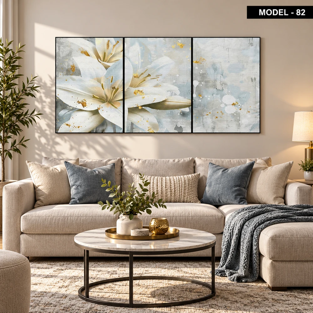 Yapışkanlı Keçe Tablo - Poster Çiçek (Model- 82)