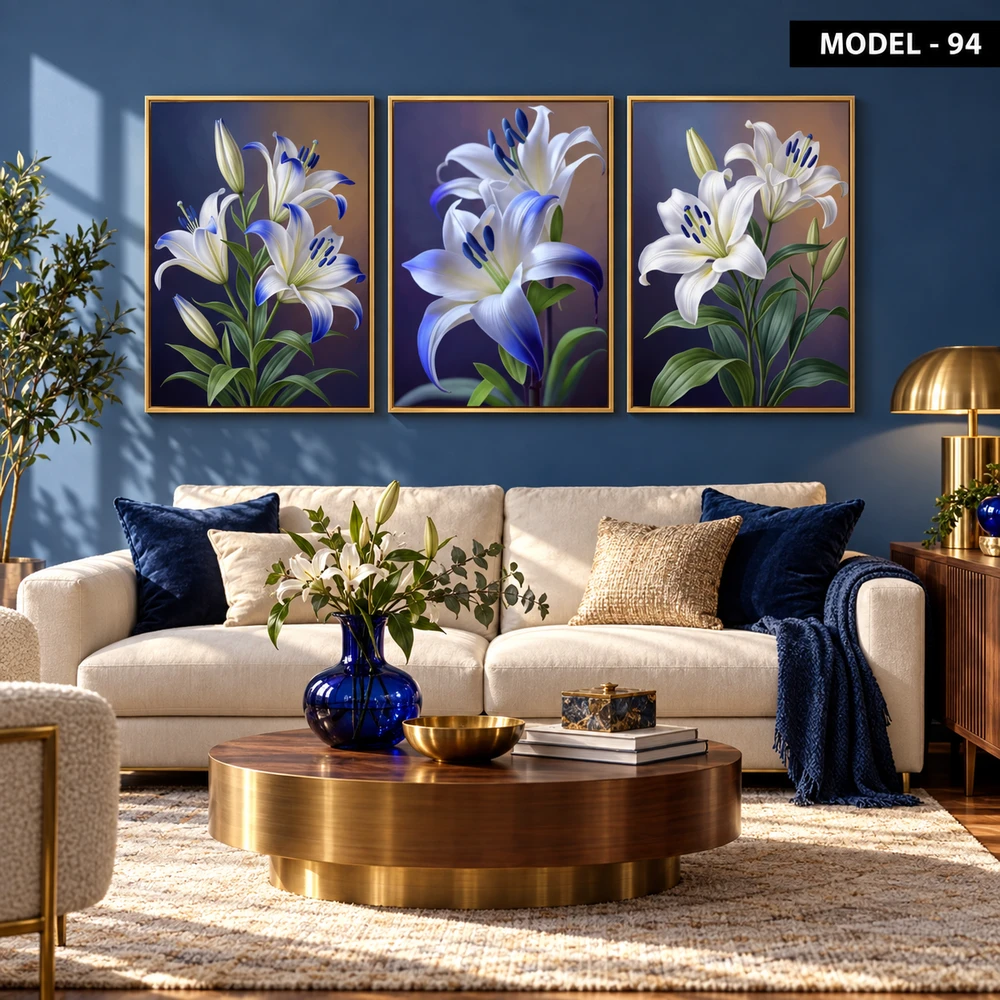 Yapışkanlı Keçe Tablo - Poster Çiçek (Model- 94)