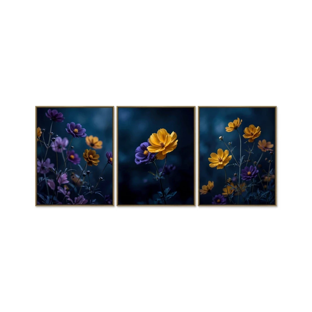 Yapışkanlı Keçe Tablo - Poster Çiçek (Model- 96) 
