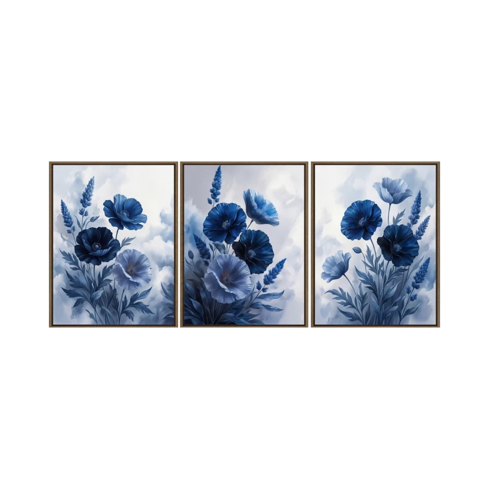 Yapışkanlı Keçe Tablo - Poster Çiçek (Model- 97) 