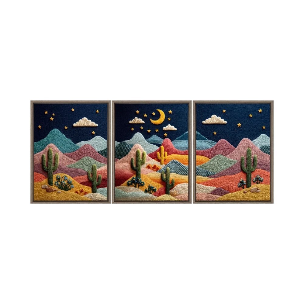 Yapışkanlı Keçe Tablo - Poster Çiçek (Model- 99) 