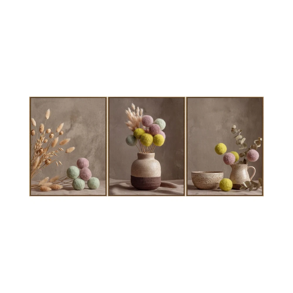 Yapışkanlı Keçe Tablo - Poster Çiçek (Model- 98) 