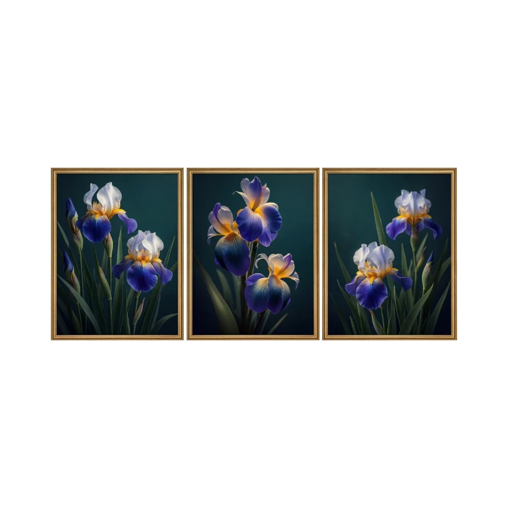 Yapışkanlı Keçe Tablo - Poster Çiçek (Model- 100) 