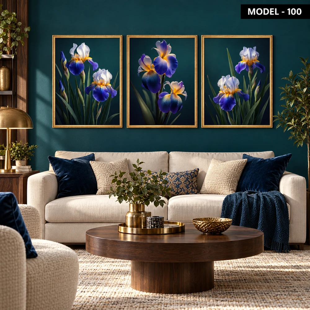 Yapışkanlı Keçe Tablo - Poster Çiçek (Model- 100)