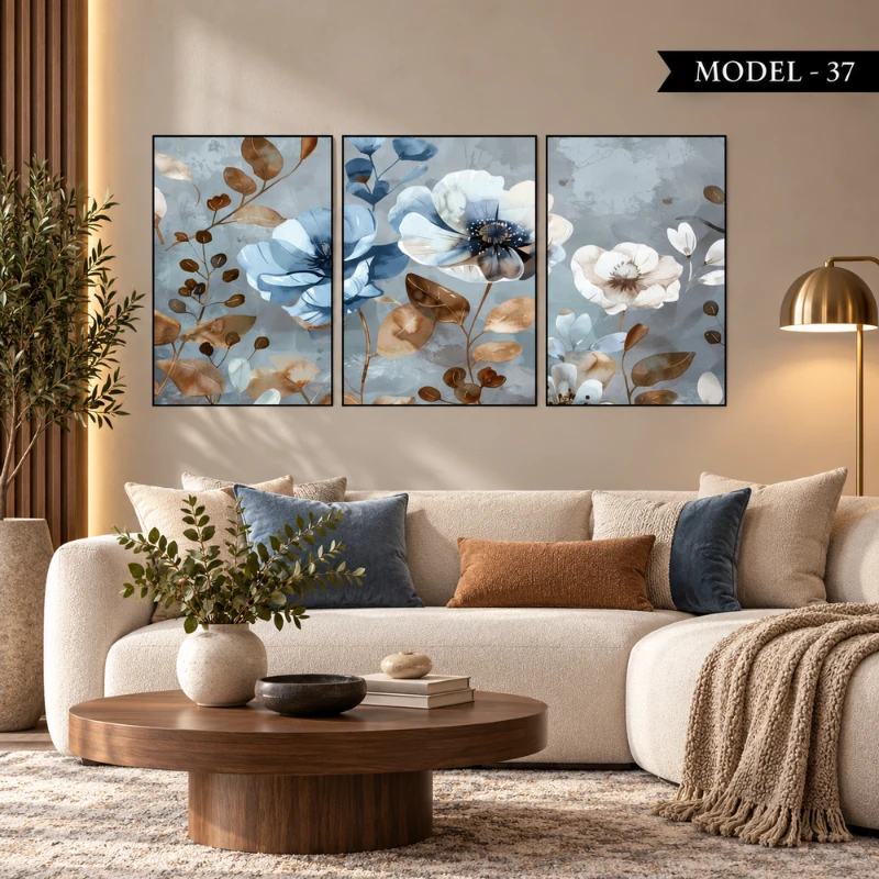 Yapışkanlı Keçe Tablo - Poster Çiçek (Model- 37)