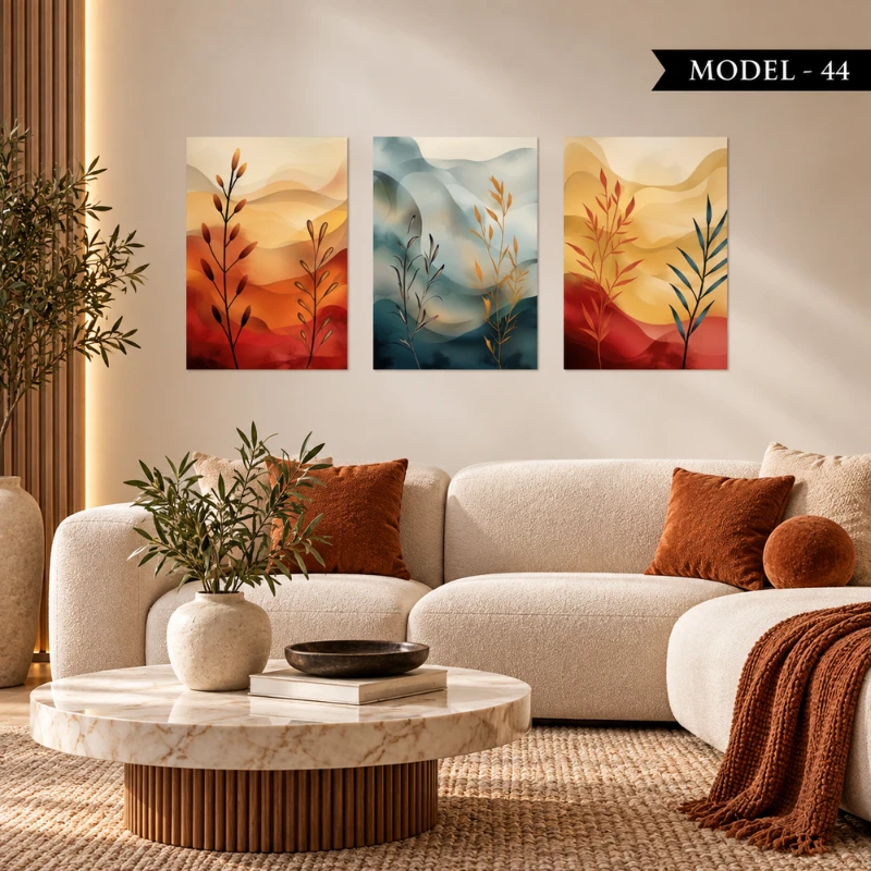 Yapışkanlı Keçe Tablo - Poster Çiçek (Model- 44)