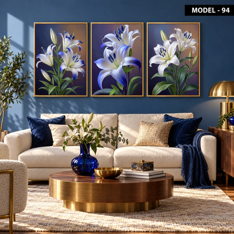 Yapışkanlı Keçe Tablo - Poster Çiçek (Model- 94)