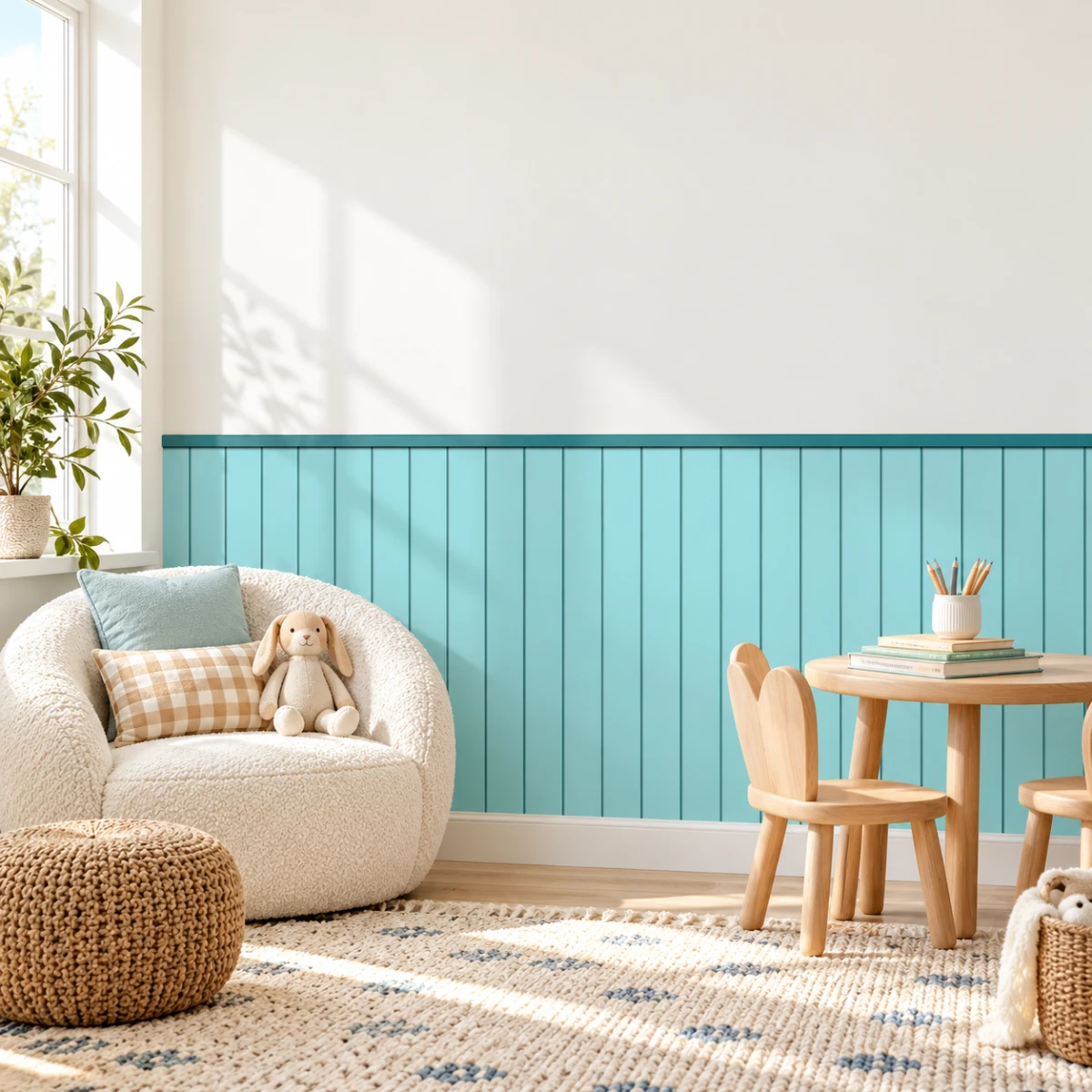 Yapışkanlı Keçe Duvar Kağıdı Çıta Desen (Model - 9033)