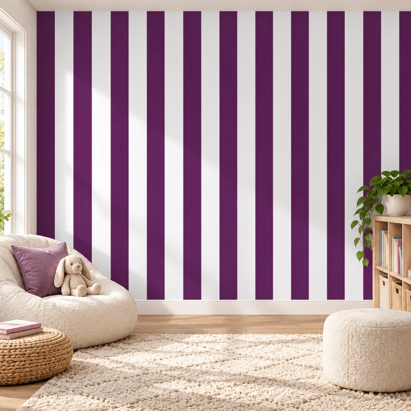 Yapışkanlı Keçe Duvar Kağıdı Çıta Desen (Model - 9046)