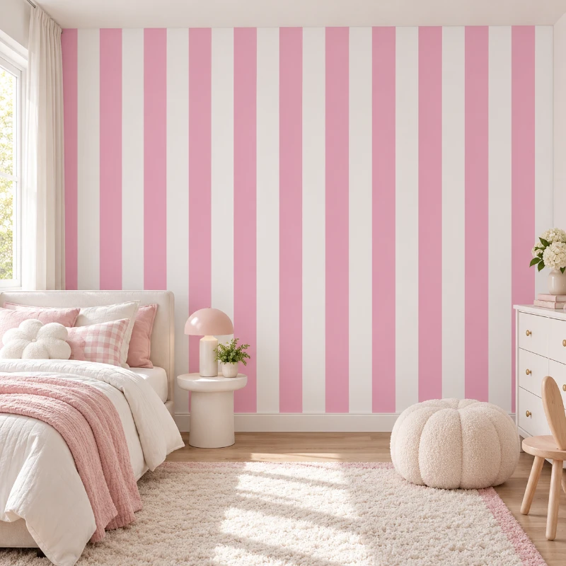 Yapışkanlı Keçe Duvar Kağıdı Çıta Desen (Model - 9047)