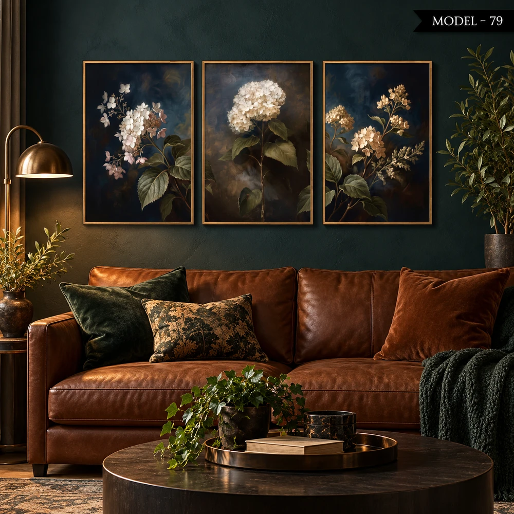 Yapışkanlı Keçe Tablo - Poster Çiçek (Model- 79)