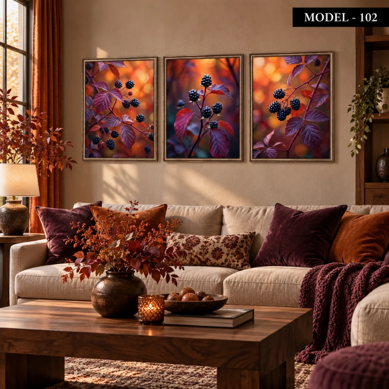 Yapışkanlı Keçe Tablo - Poster Çiçek (Model-102)