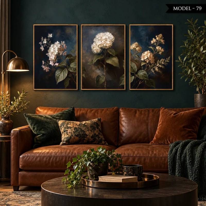 Yapışkanlı Keçe Tablo - Poster Çiçek (Model- 79)