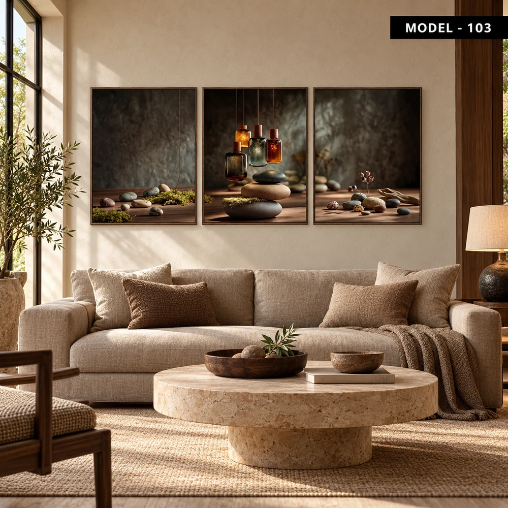 Yapışkanlı Keçe Tablo - Poster Çiçek (Model-103)