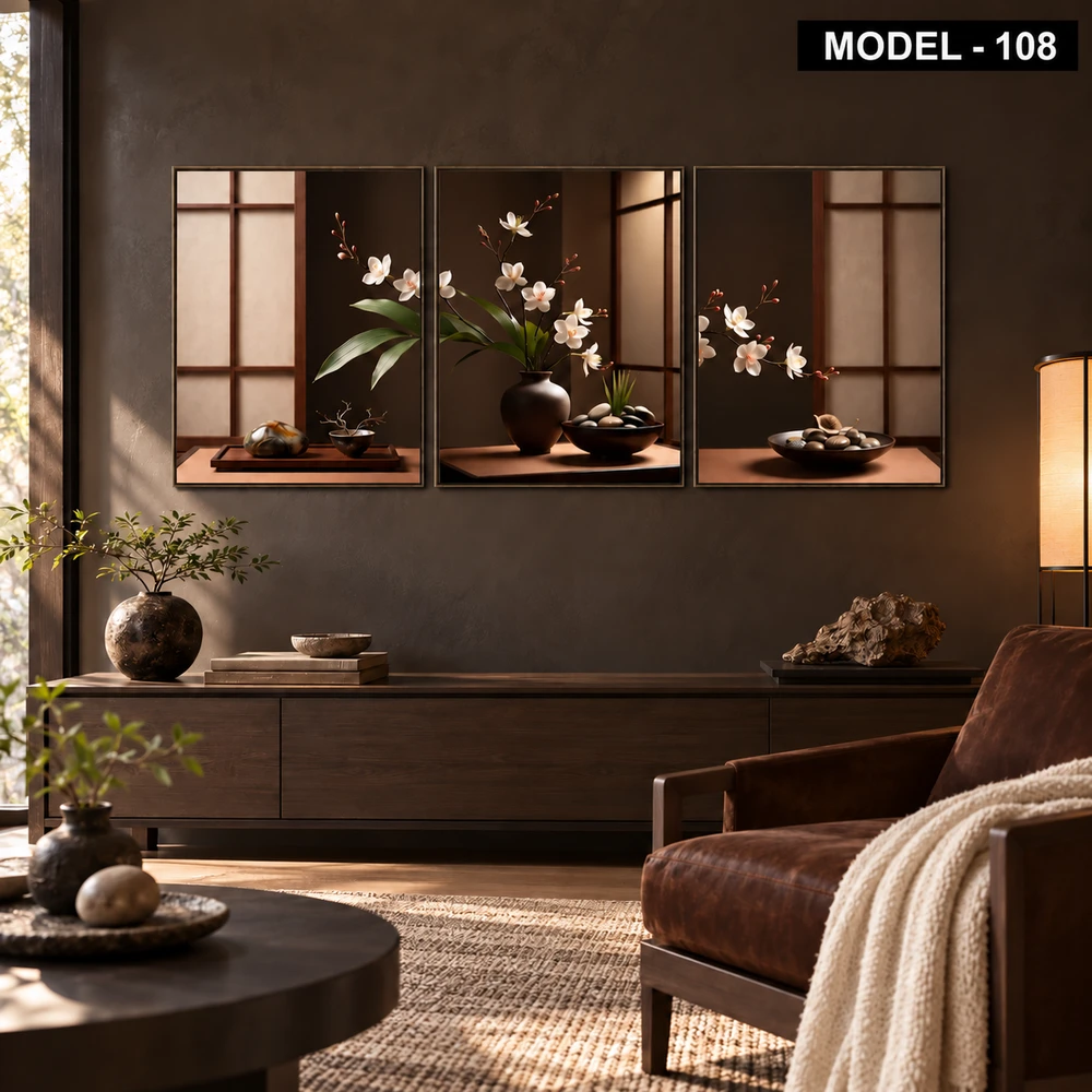 Yapışkanlı Keçe Tablo - Poster Çiçek (Model-108)
