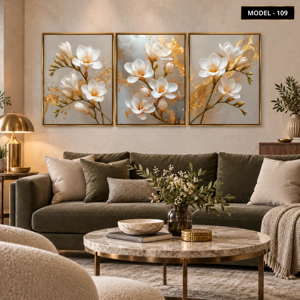 Yapışkanlı Keçe Tablo - Poster Çiçek (Model-109)