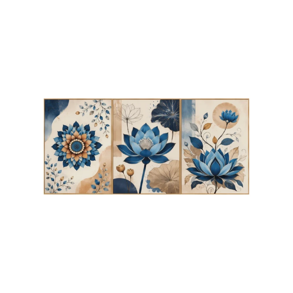 Yapışkanlı Keçe Tablo - Poster Çiçek (Model-119) 