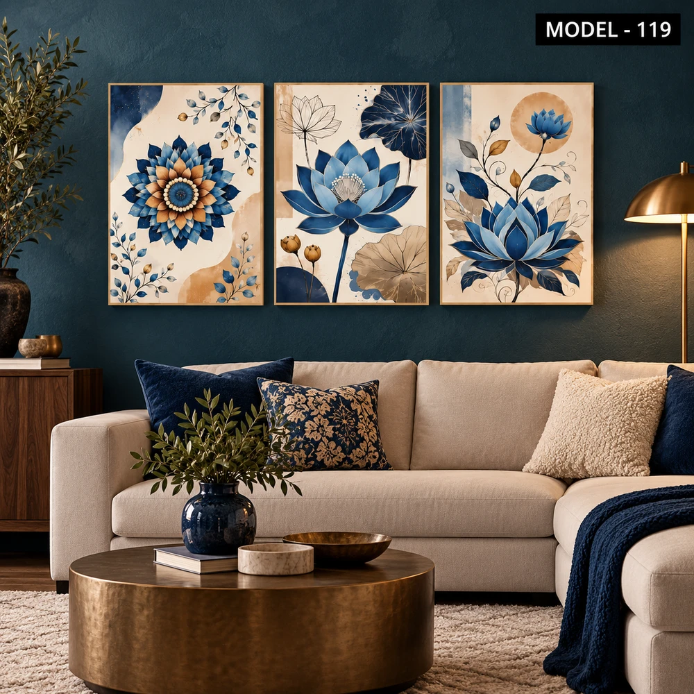 Yapışkanlı Keçe Tablo - Poster Çiçek (Model-119)