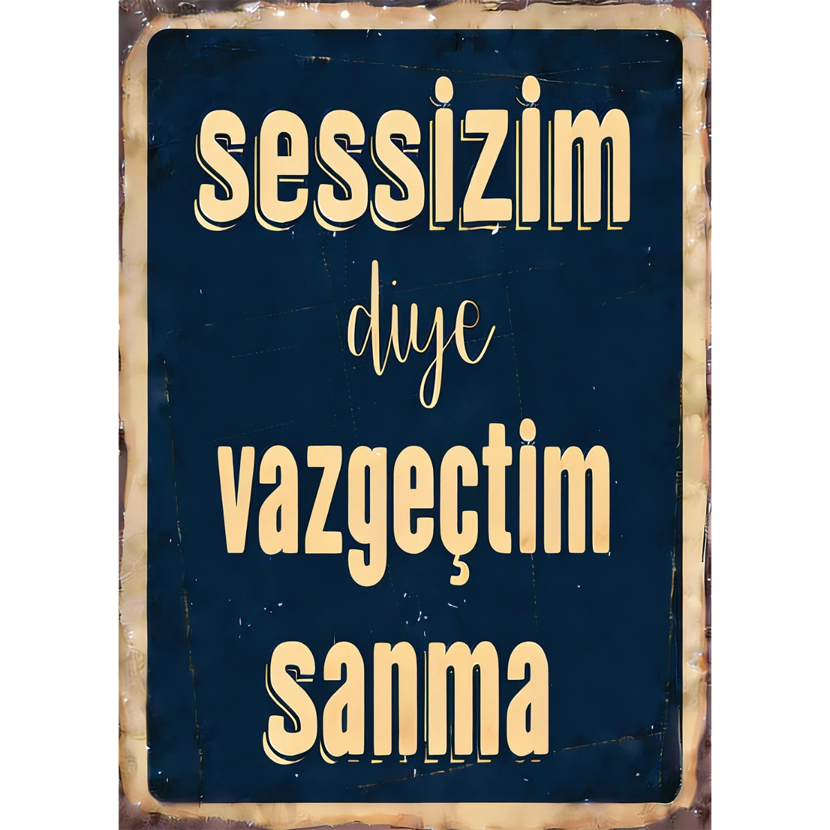 Statik Tutunma Özellikli Tablo - Poster Mizah (Model -14) 