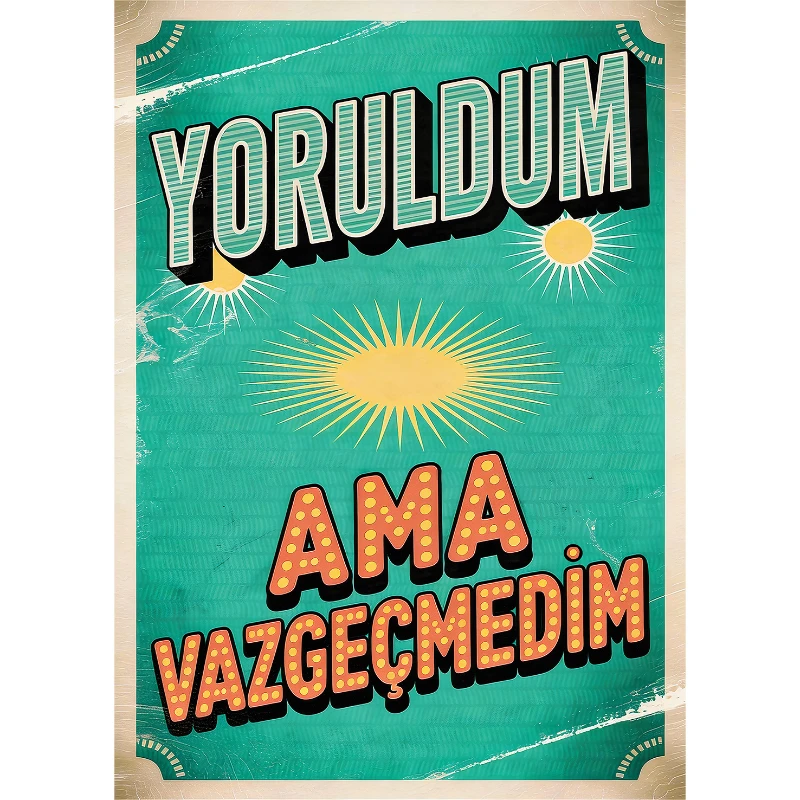 Statik Tutunma Özellikli Tablo - Poster Mizah (Model -26)