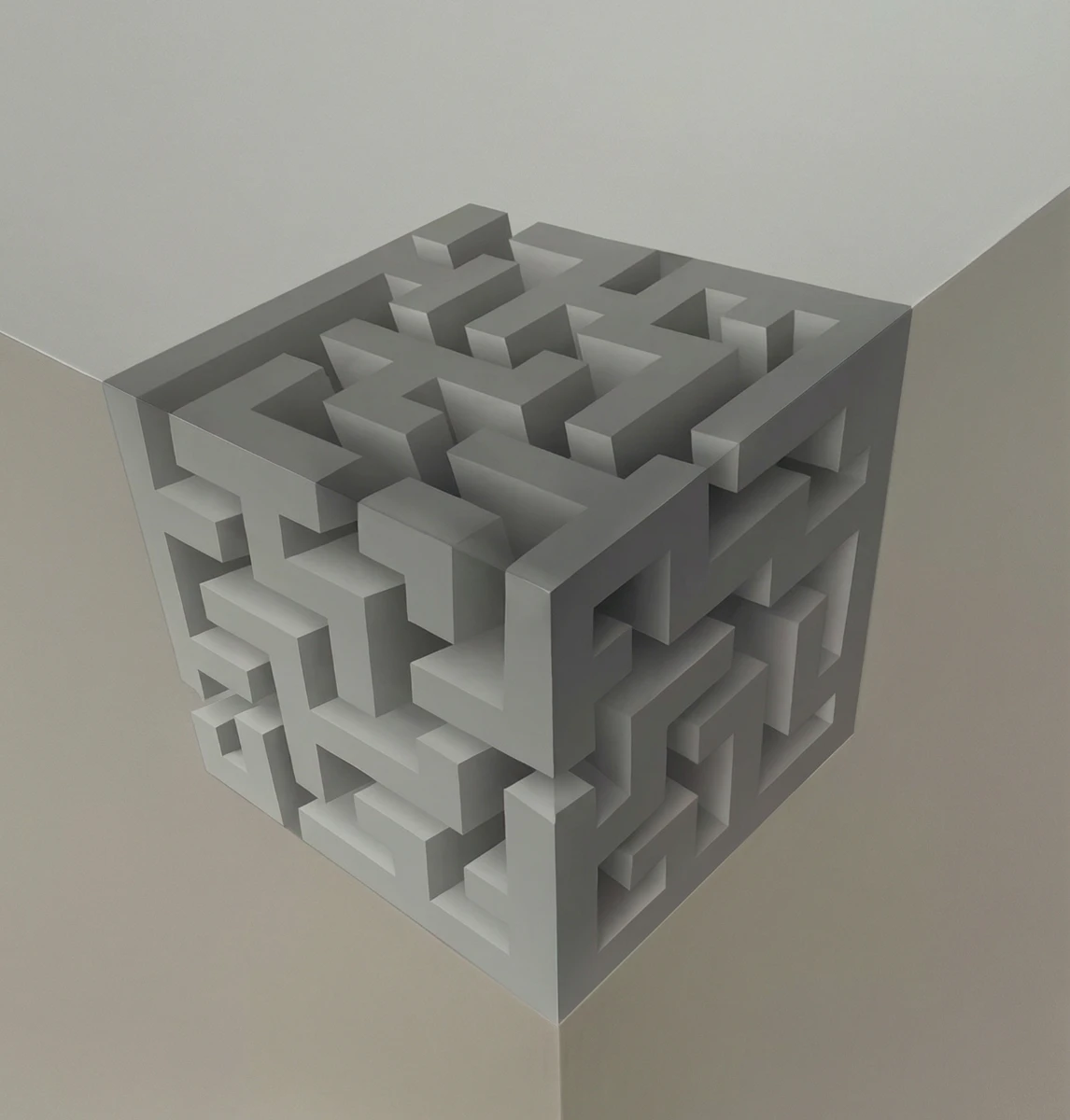 3D Görünümlü Küp Poster