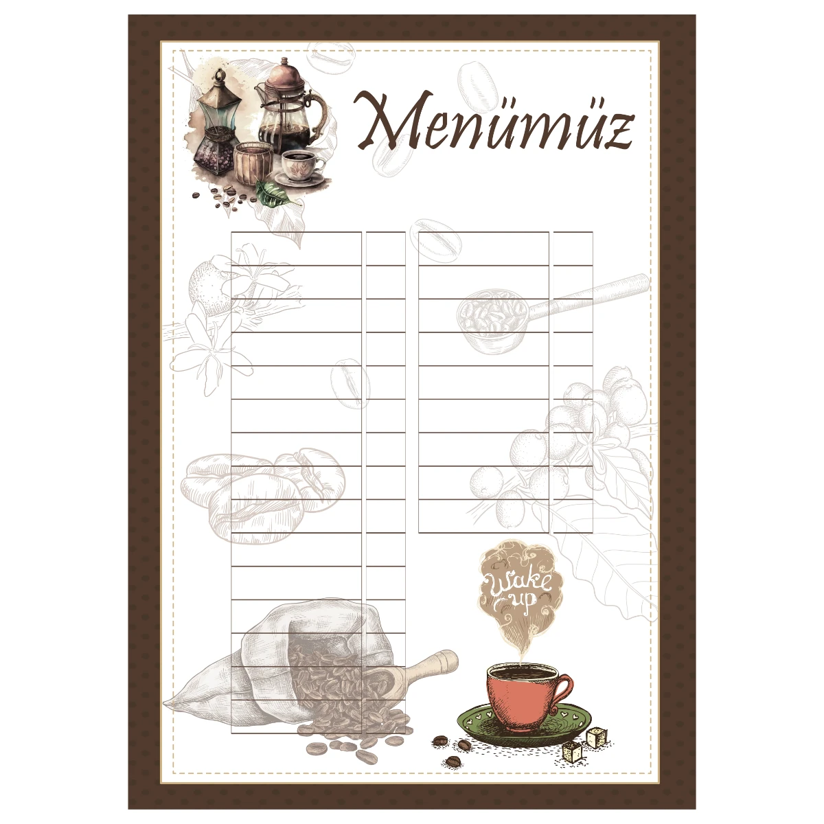 Yapışkanlı Fiyat Listesi (Model- 2) 