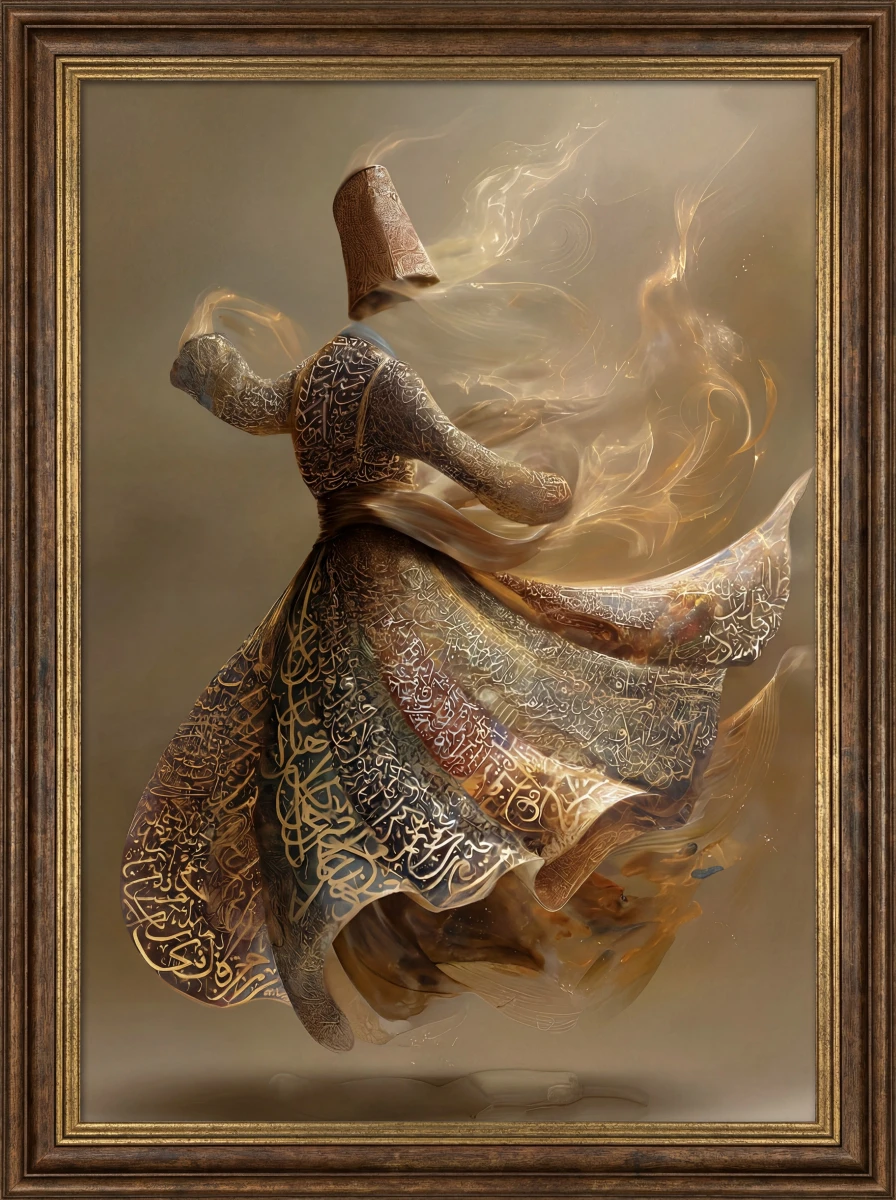 Semazen Tablo  - Poster Dini (Model- 71) 