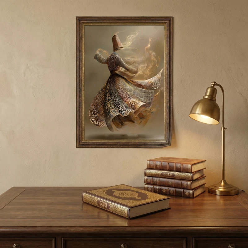 Semazen Tablo  - Poster Dini (Model- 71)