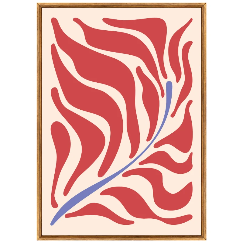 Statik Tutunma Özellikli Tablo - Poster Çiçek (Model- 67)