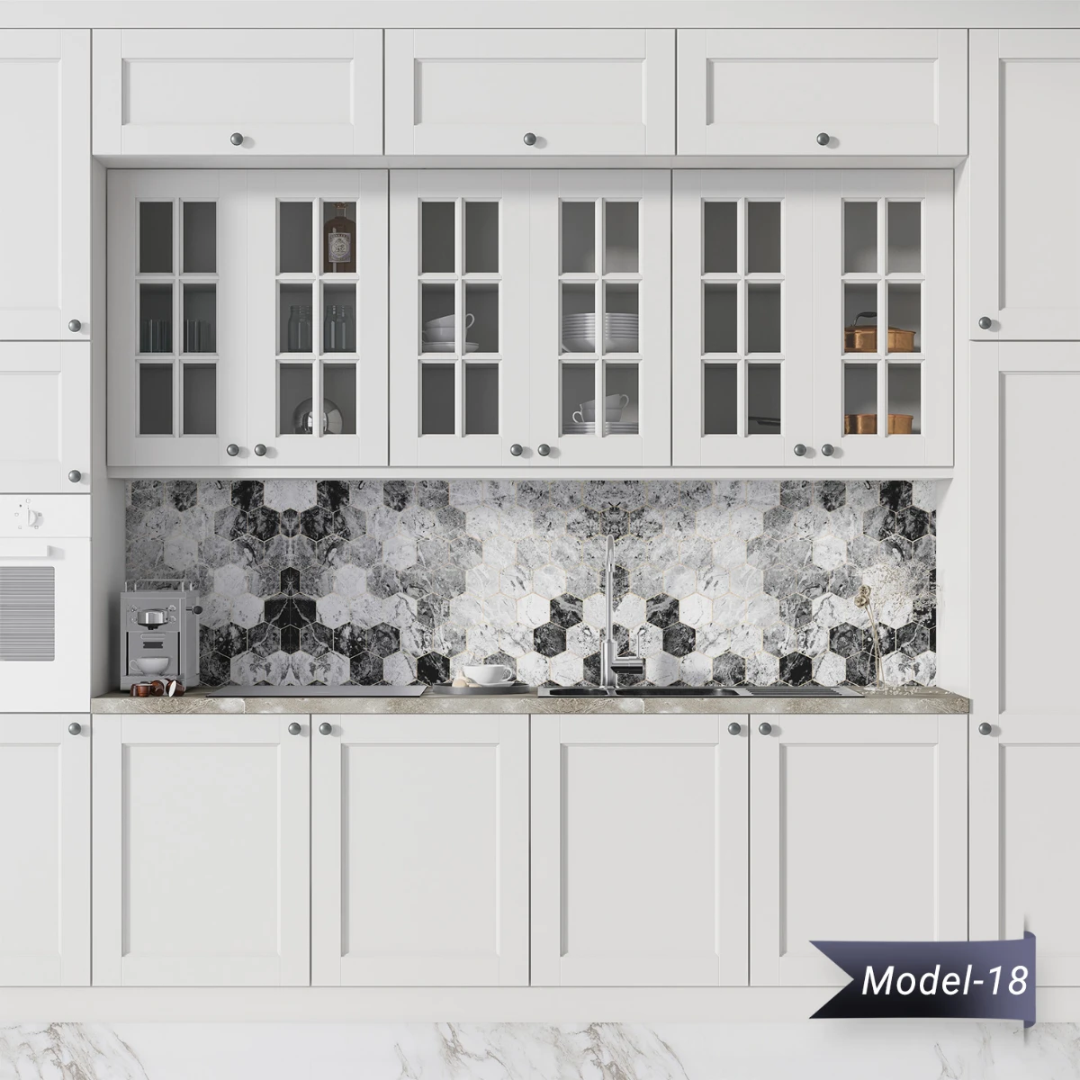 Yapışkanlı Tezgah Arası Kaplama (Model- 18)