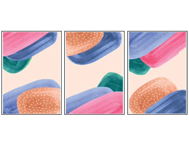 Statik Tutunma Özellikli Tablo - Poster Modern (Model- 16)