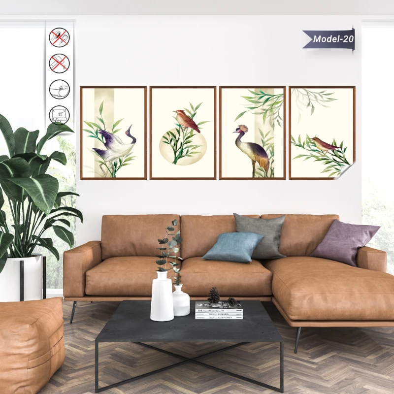 Statik Tutunma Özellikli Tablo - Poster Hayvan (Model- 20)