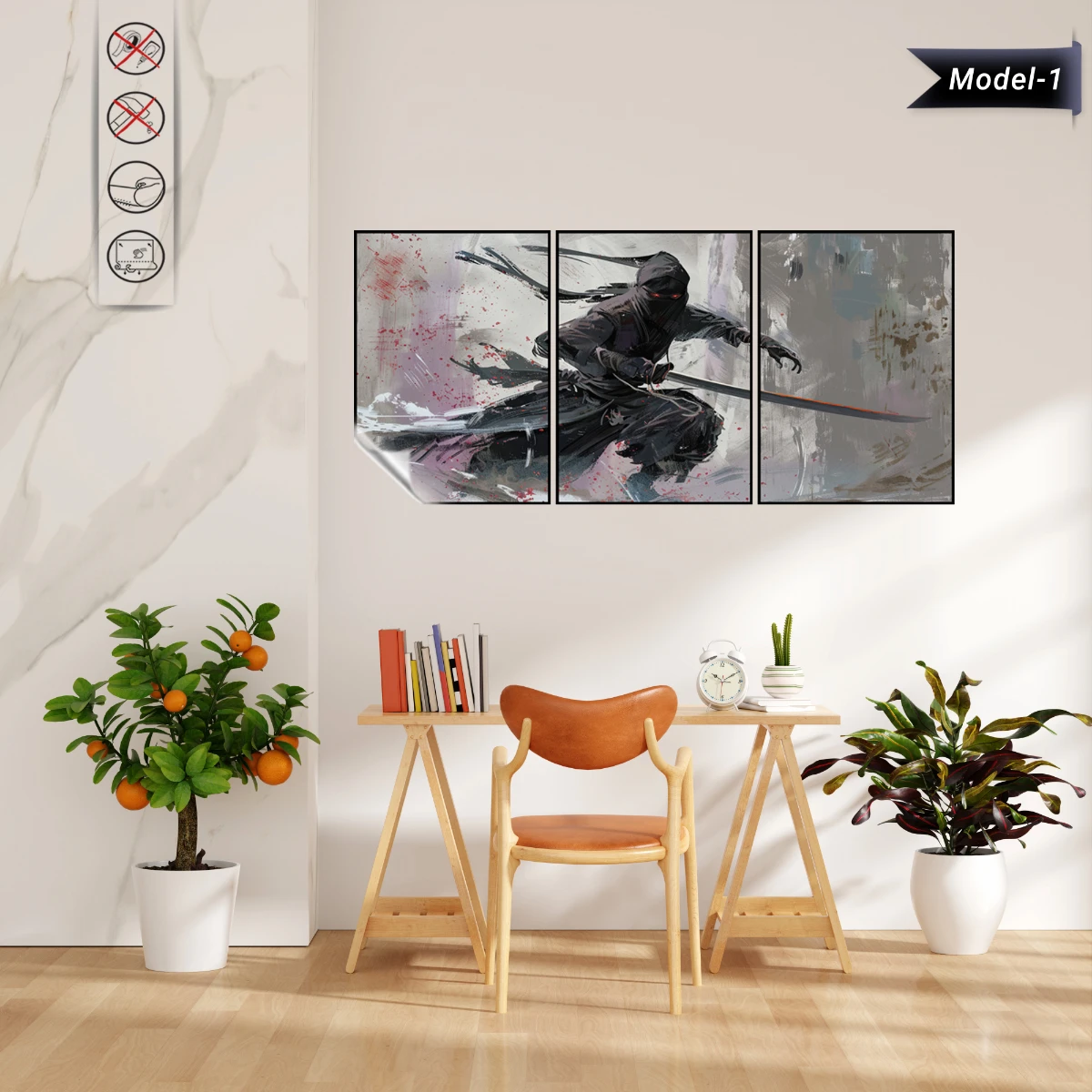 Statik Tutunma Özellikli Tablo - Poster Anime (Model- 1)