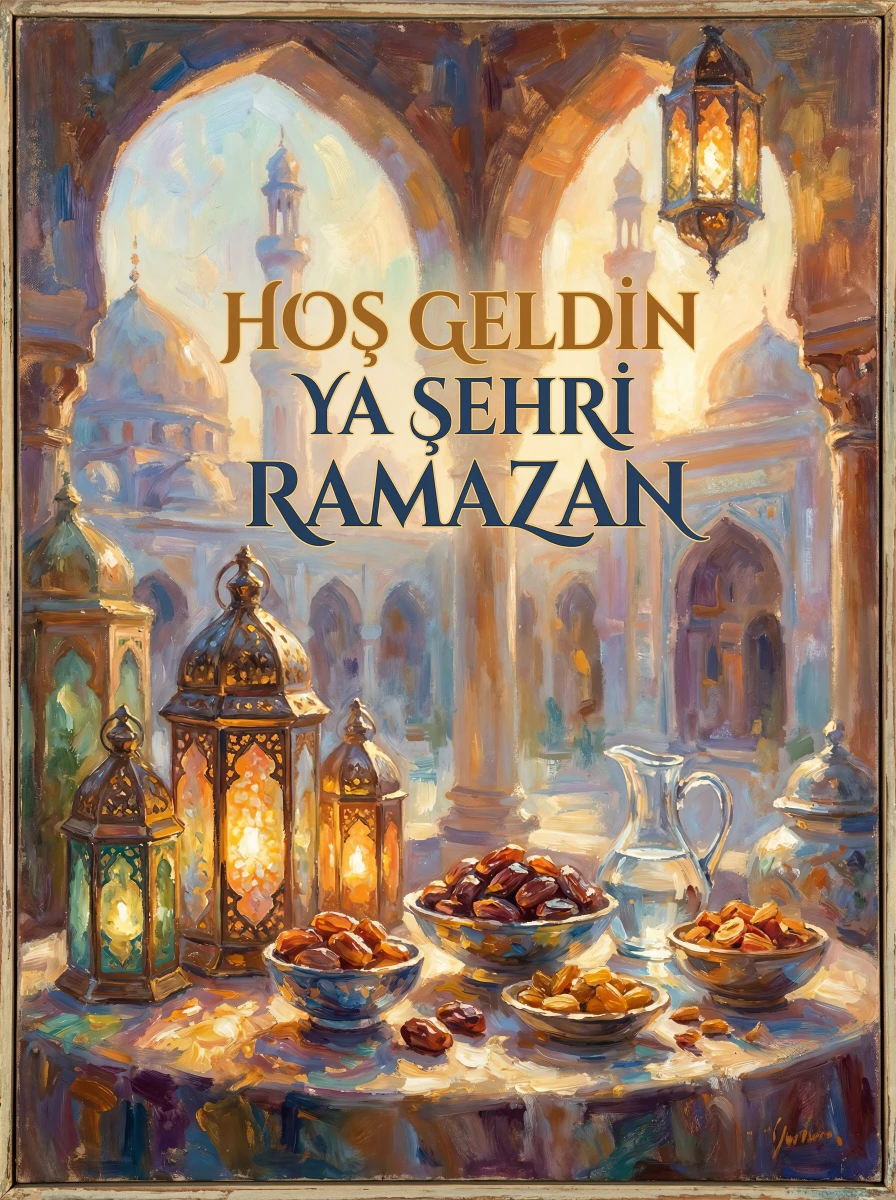 Ramazan Tablo  - Poster Dini (Model- 59) 