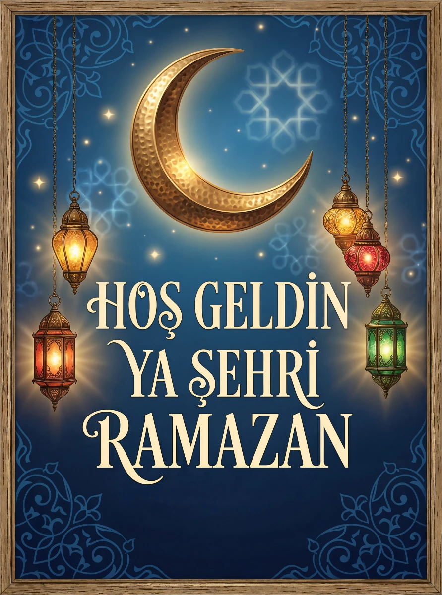 Ramazan Tablo  - Poster Dini (Model- 61) 