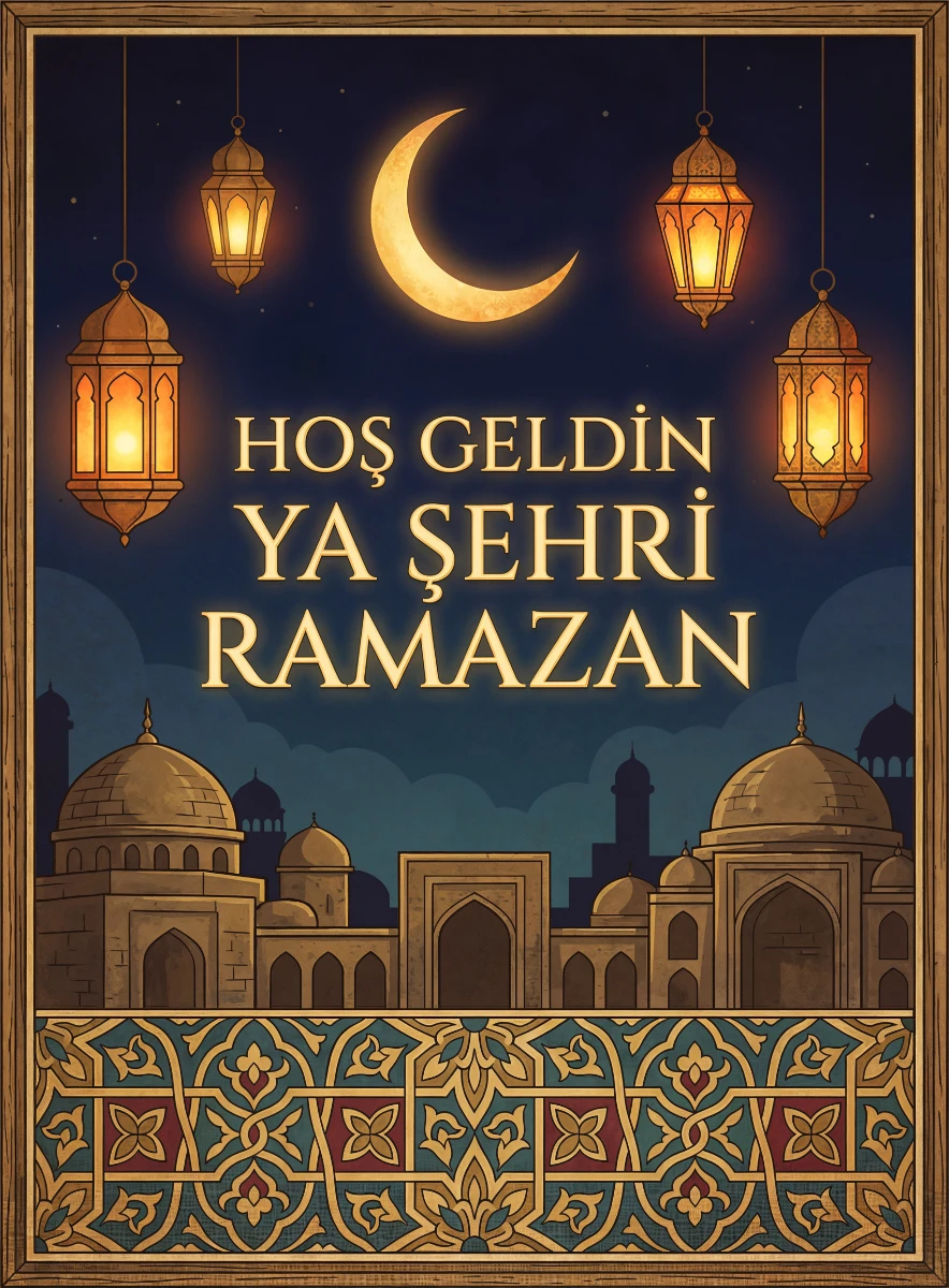 Ramazan Tablo  - Poster Dini (Model- 63) 