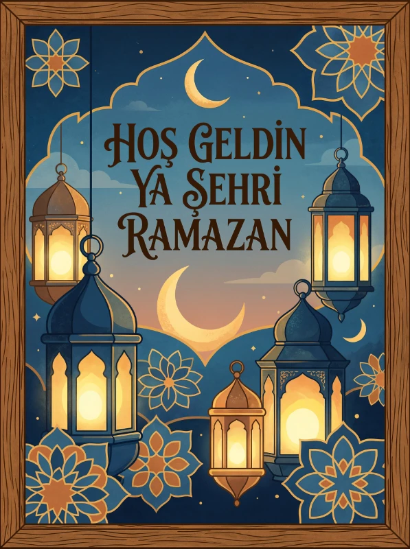 Ramazan Tablo  - Poster Dini (Model- 62)