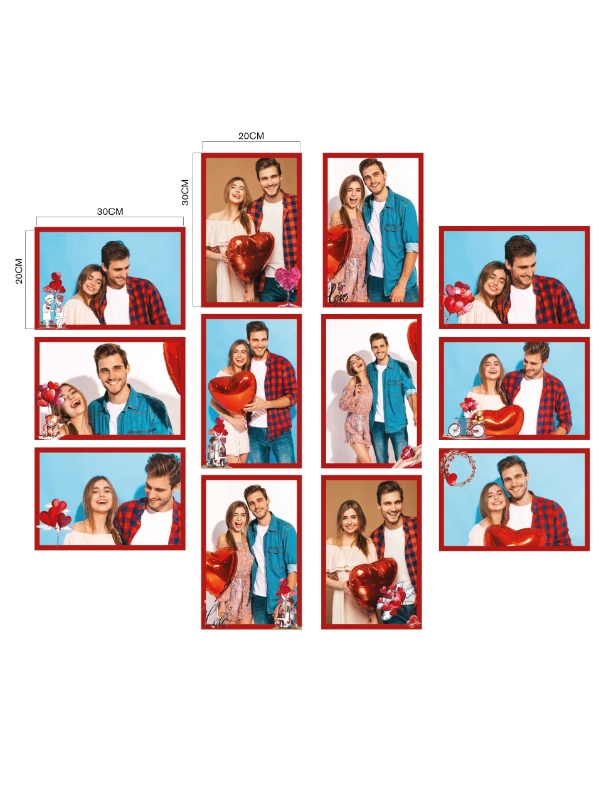 Statik Tutunma Özellikli Sevgililer Günü Tablo - Poster Özel Gün ( Model -11)