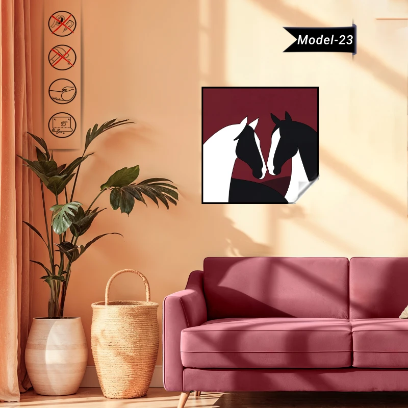 Statik Tutunma Özellikli Tablo - Poster Hayvan (Model-23)