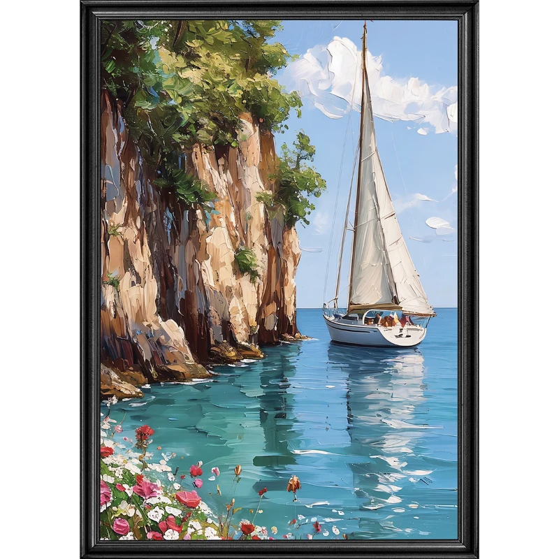 Statik Tutunma Özellikli Tablo - Poster Manzara (Model-101)