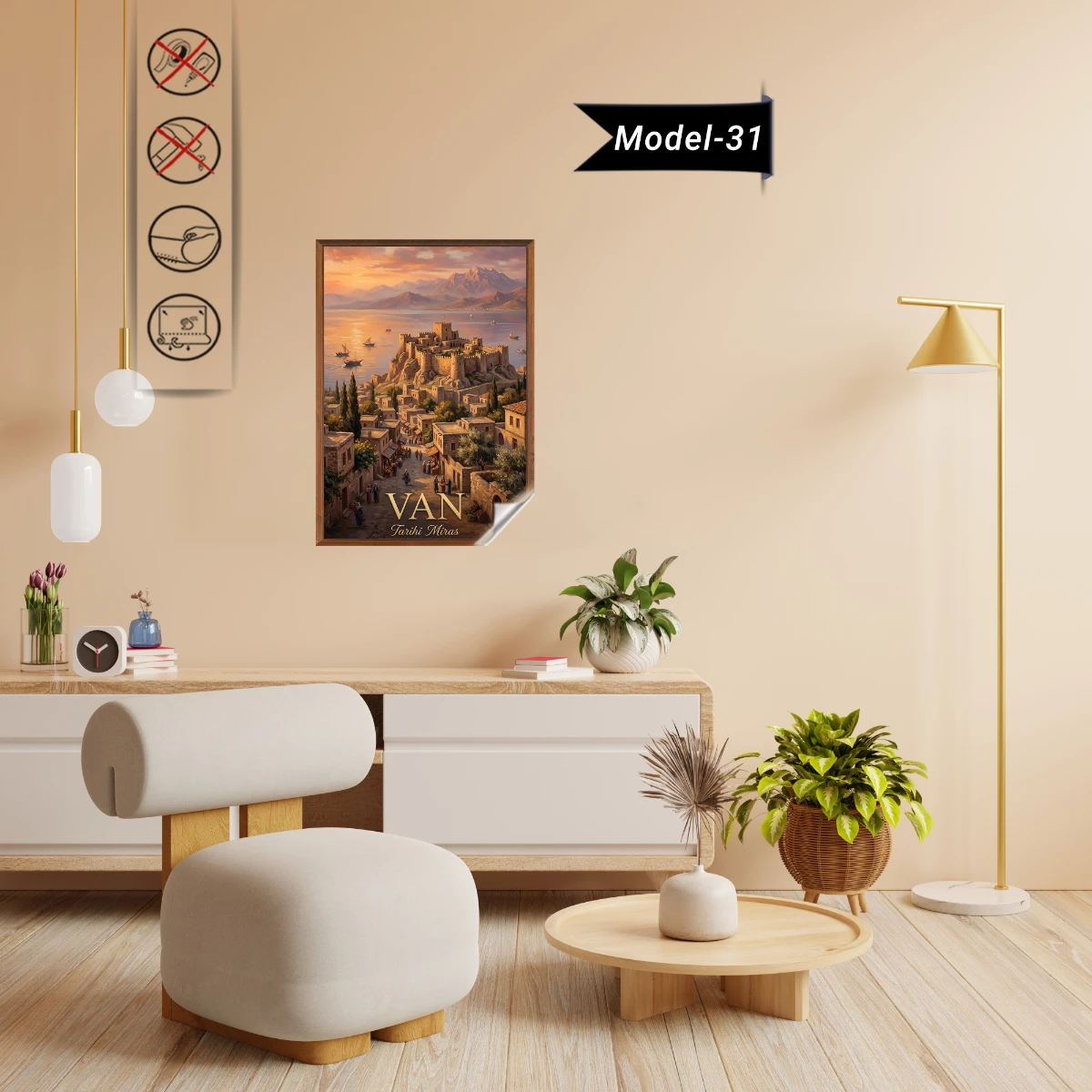 Türkiye İller Tablo - Poster Van (Model-31)