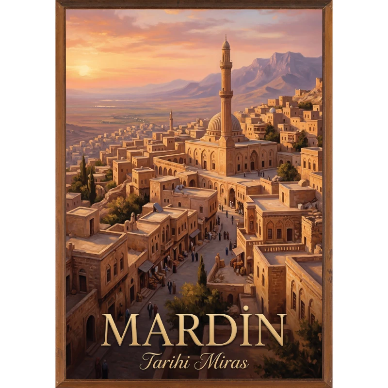 Türkiye İller Tablo - Poster Mardin (Model-22)