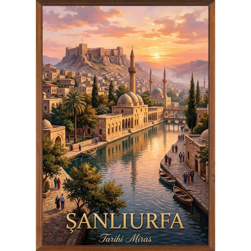 Türkiye İller Tablo - Poster Şanlıurfa (Model-28)