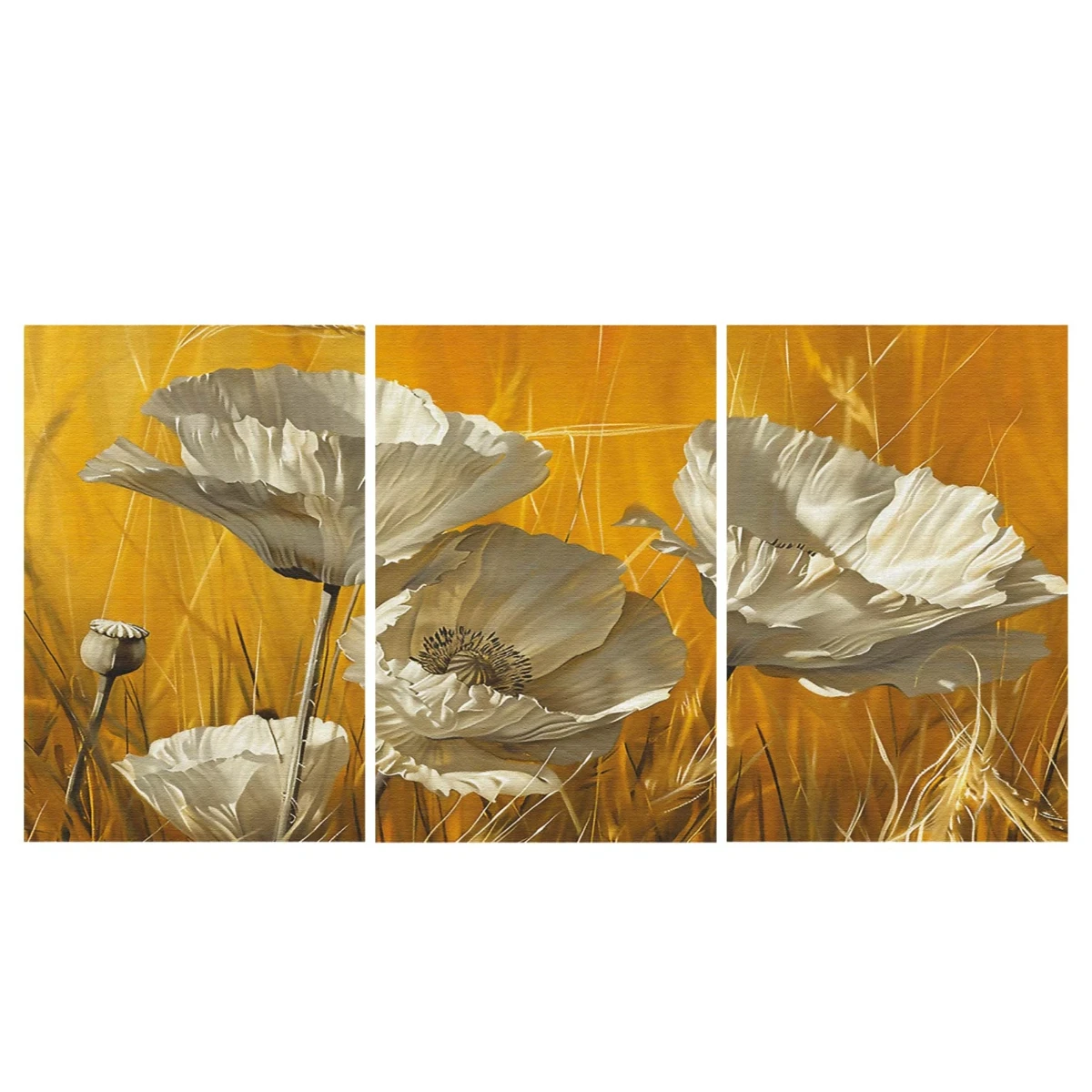 Statik Tutunma Özellikli Tablo - Poster Çiçek (Model- 34) (50X70) 