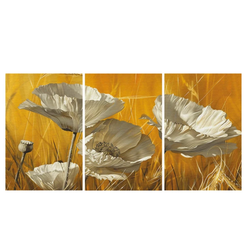 Statik Tutunma Özellikli Tablo - Poster Çiçek (Model- 34) (50X70)