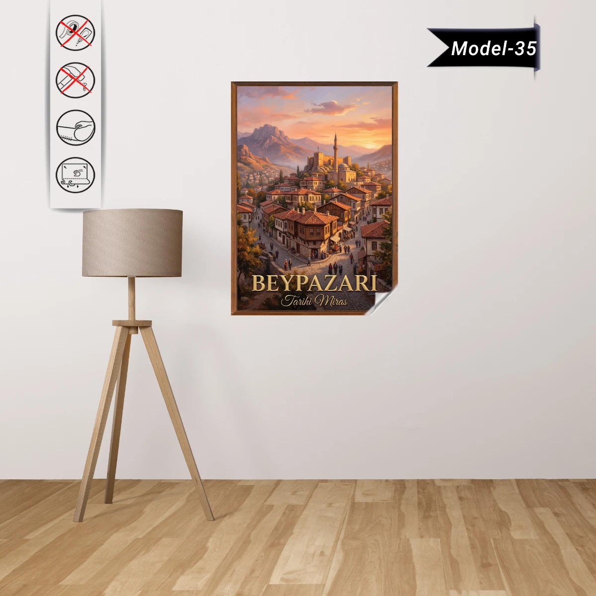 Türkiye İller Tablo - Poster Beypazarı (Model-35)